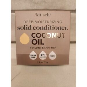 Kit-sch Deep Moisturizing‎ Solid Conditioner Coconut Oil Bar White Tea  Coconut